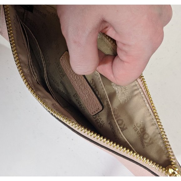 Michael Kors Dusty Rose Leather Wristlet - Picture 4 of 4